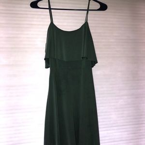 soft makeshift suede spaghetti strap dress